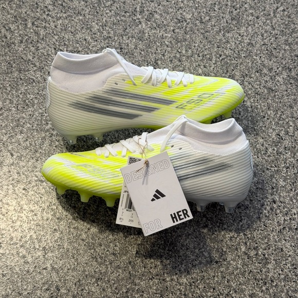 adidas Shoes - Adidas F50 Spark Fushion League Soccer Cleats Womens 8.5 FG AG JP8350 White